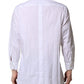 White GOLD Long Sleeves Dress Formal Shirt