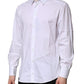 White Cotton Long Sleeves GOLD Formal Shirt