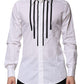 White GOLD Long Sleeves Dress Formal Shirt