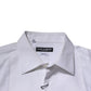 White Bib Cotton Poplin GOLD Formal Shirt