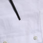 White Bib Cotton Poplin GOLD Formal Shirt
