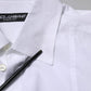 White Cotton Short Sleeves Dress Formal Shirt
