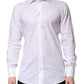White Cotton Long Sleeves GOLD Formal Shirt