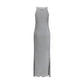 Metallic knit long Dress