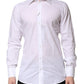 White Cotton GOLD Long Sleeves Formal Shirt