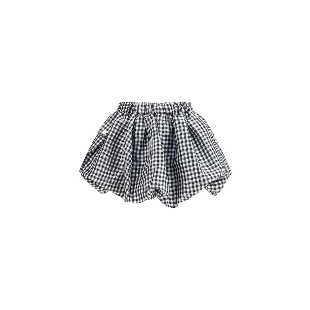 Vichy pattern balloon Miniskirt