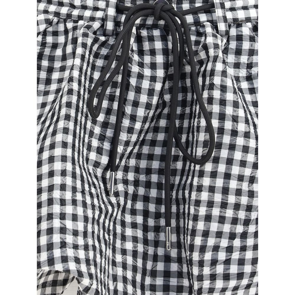Vichy pattern balloon Miniskirt
