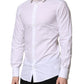 White Cotton GOLD Long Sleeves Formal Shirt