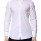 White MARTINI Long Sleeves Dress Formal Shirt