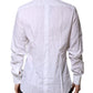 White GOLD Long Sleeves Dress Formal Shirt