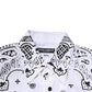 White MARTINI Bandana Print Formal Shirt