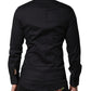 Blue Cotton GOLD Long Sleeves Formal Shirt