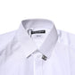 White Cotton GOLD Long Sleeves Formal Shirt
