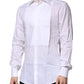 White Bib Cotton Poplin GOLD Men Formal Shirt