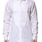 White GOLD Bib Poplin Dress Men Formal Shirt