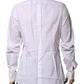 White GOLD Bib Poplin Dress Men Formal Shirt
