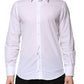 White MARTINI Long Sleeves Men Formal Shirt