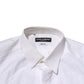White GOLD Long Sleeves Dress Men Formal Shirt