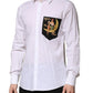 White MARTINI Long Sleeves Men Formal Shirt