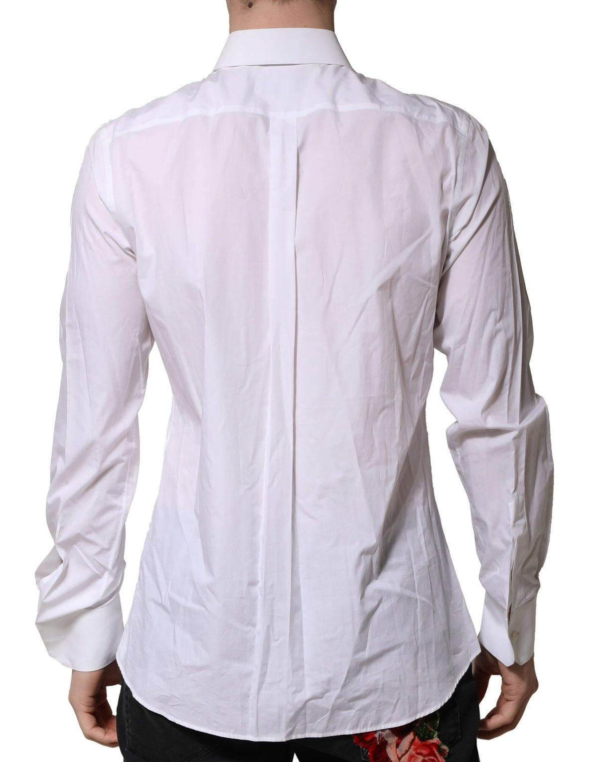 White MARTINI Long Sleeves Men Formal Shirt