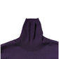 Purple Cashmere Turtleneck Pullover Sweater