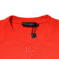Orange Polyester DG Logo Sweatshirt Sweater