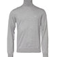 Gray Long Sleeve Turtleneck Pullover Sweater