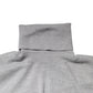 Gray Long Sleeve Turtleneck Pullover Sweater