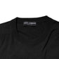 Black Cotton DG Logo Men Sweatshirt Sweater