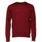 Maroon Cashmere Crew Neck Sweatshirt Sweater