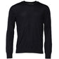 Black Long Sleeve CrewNeck Pullover Sweater