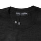 Gray Cashmere Crew Neck Sweatshirt Sweater