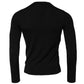 Black Long Sleeve Crew Neck Pullover Sweater