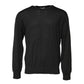 Gray Long Sleeve Crew Neck Pullover Sweater