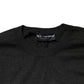 Gray Long Sleeve Crew Neck Pullover Sweater
