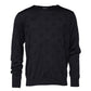 Black Silk Crew Neck Sweatshirt Sweater
