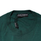 Green Cashmere Crew Neck Sweatshirt Sweater