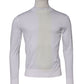 White Wool Turtleneck Men Sweatshirt Sweater