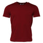 Dark Red Men Crew Neck Short Sleeve T-shirt