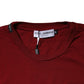 Dark Red Men Crew Neck Short Sleeve T-shirt