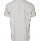 White Bandana Cotton Men Crew Neck T-shirt