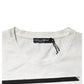 White Bandana Cotton Men Crew Neck T-shirt