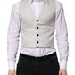 Gray Wool Dress Formal Men Waistcoat Vest