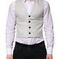 Gray Wool Dress Formal Men Waistcoat Vest