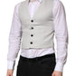 Gray Wool Dress Formal Men Waistcoat Vest