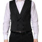 Black Wool Dress Formal Men Waistcoat Vest