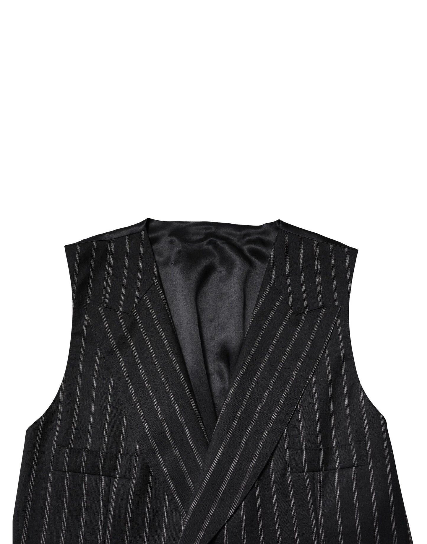 Black Wool Dress Formal Men Waistcoat Vest