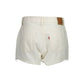 White Cotton Women's Shorts