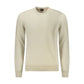 Beige Cotton Men Sweater