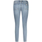 Blue Cotton Women Jeans